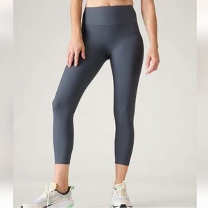 Athleta interval stash 7/8 legging tight XS gray NWT